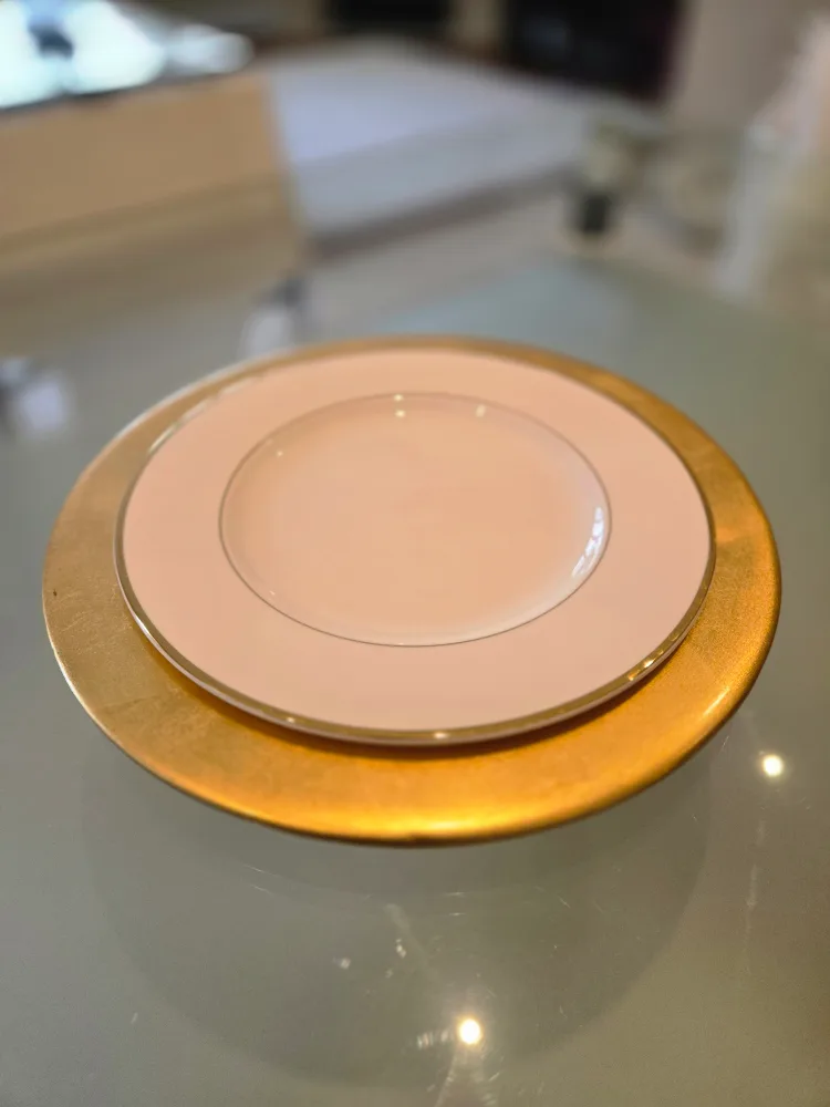 Gold Charger Plate~ Ceramic