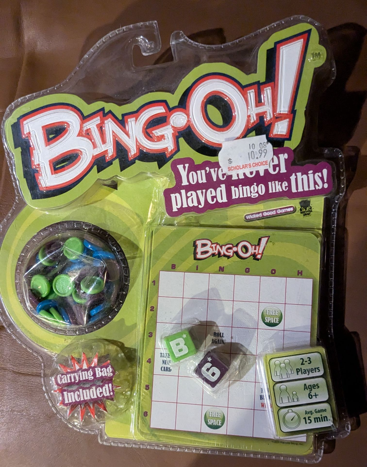 Bing-Oh! Game - New In Box.  Great for Travel #freecycle