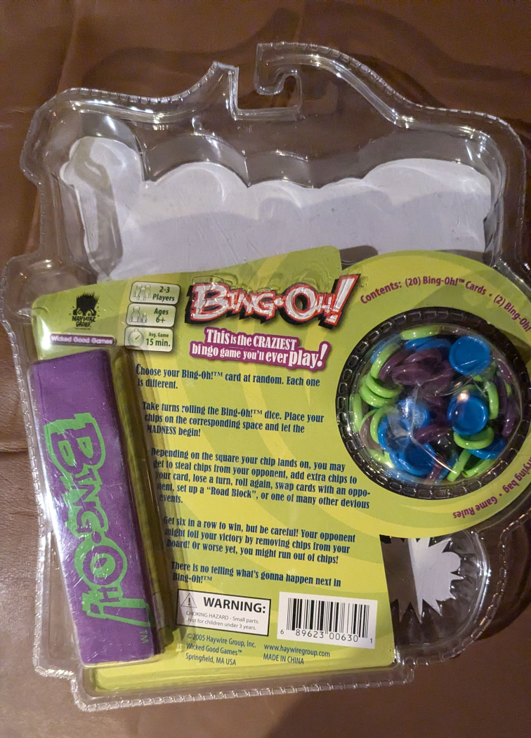 Bing-Oh! Game - New In Box.  Great for Travel #freecycle - photo 4