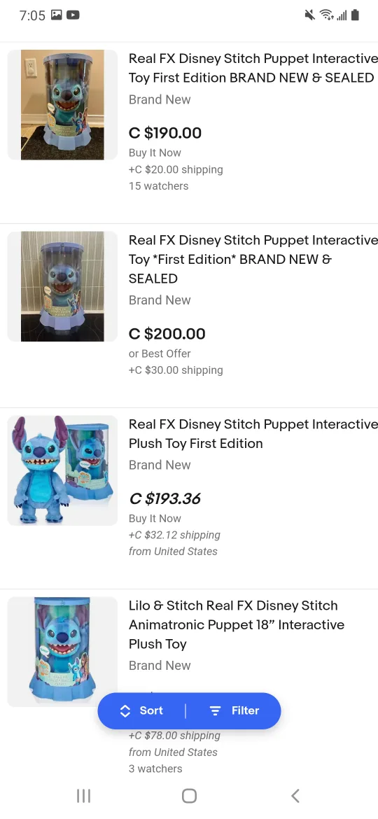 Real FX Disney Stitch Puppet (1st Edition) image indicator(6)