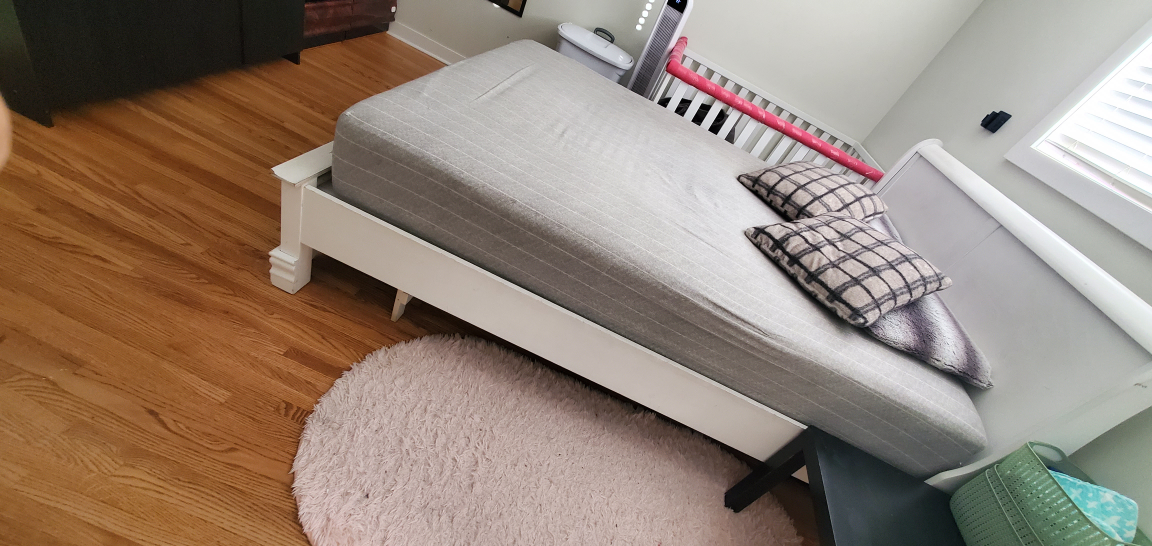 White Queen Bed Frame with Storage - photo 4