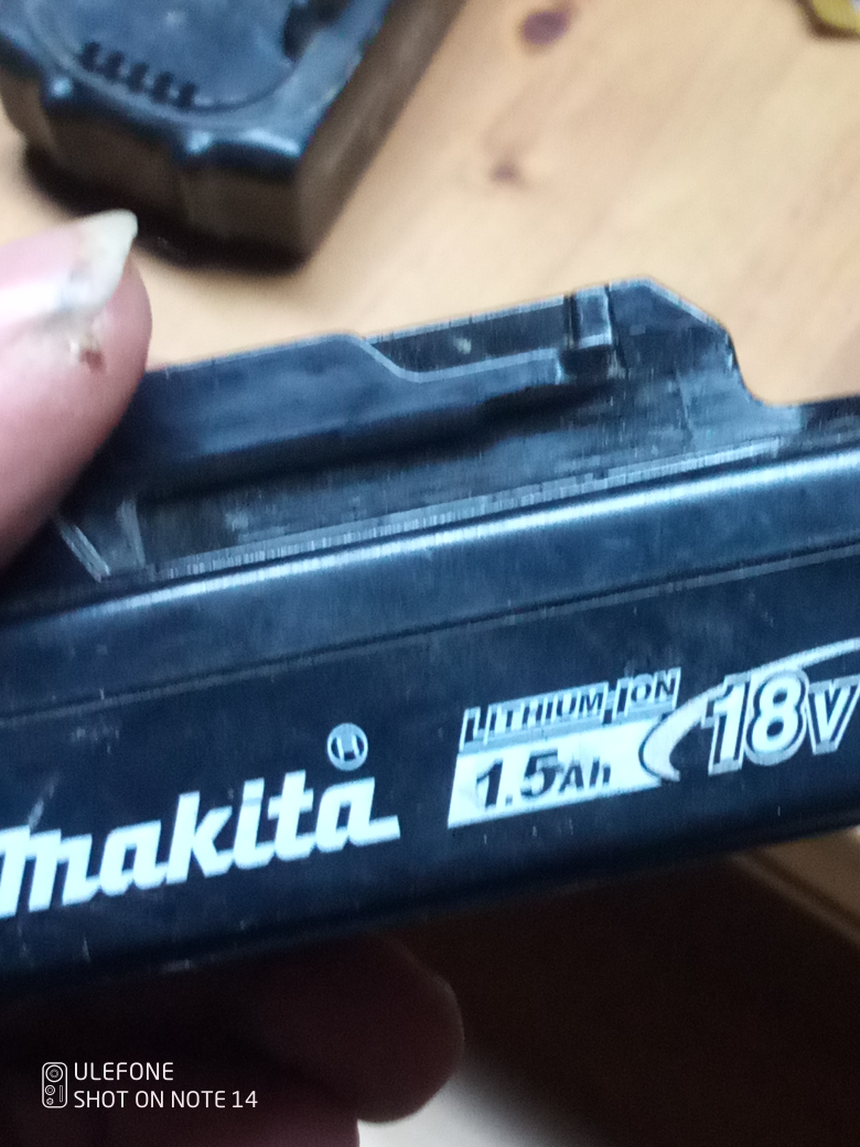 Three Makita 18 v batteries two 3.0 and one 1.5