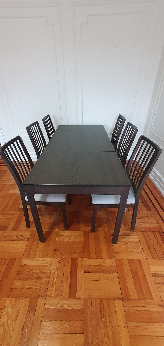 6-piece Dining Table Set with Extendable Table - Priced to Sell