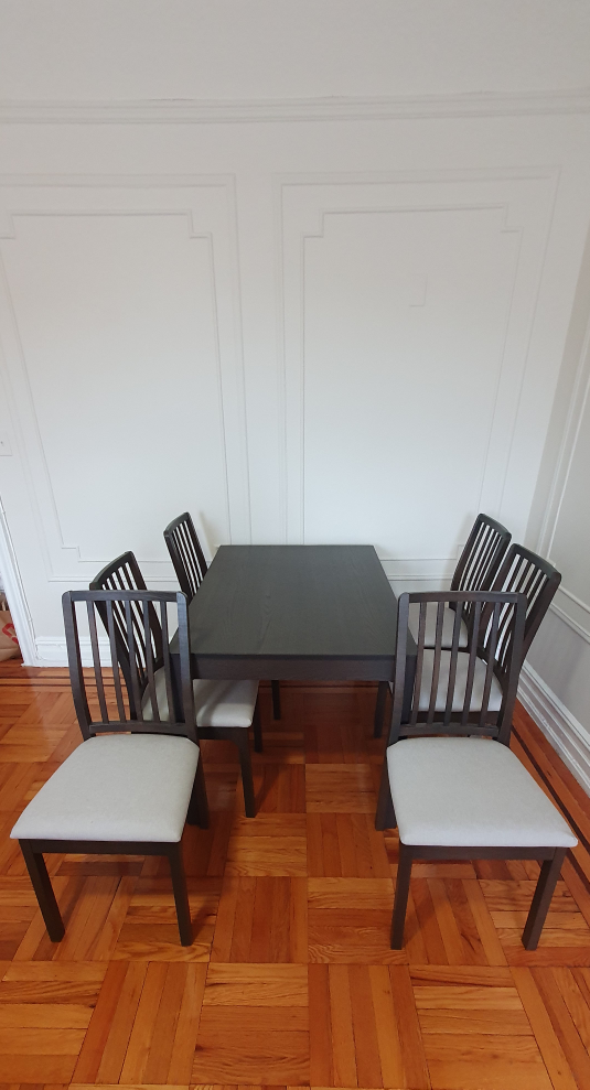 6-piece Dining Table Set with Extendable Table - Priced to Sell - photo 2
