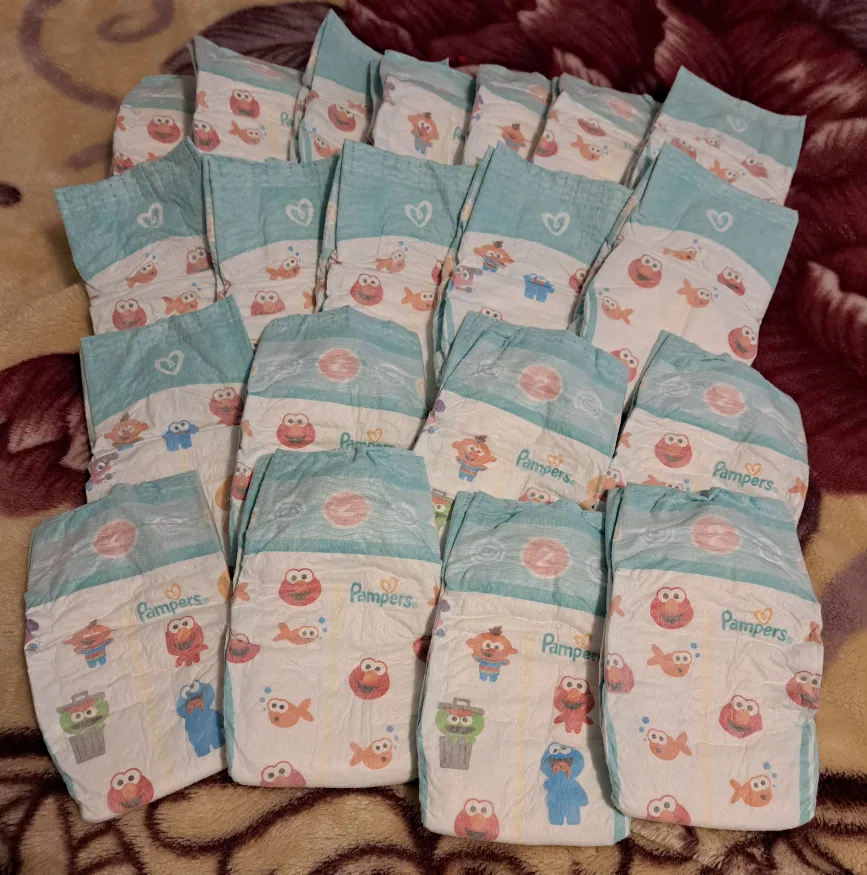 Bulk Pack of Sesame Street Pampers Diapers