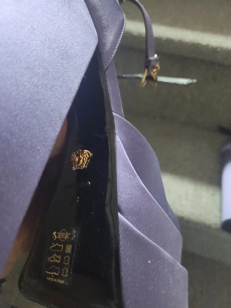 Versace Lilac Platform Heels image indicator(3)