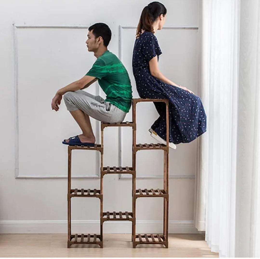 Wooden Plant Stand Shelf image indicator(4)