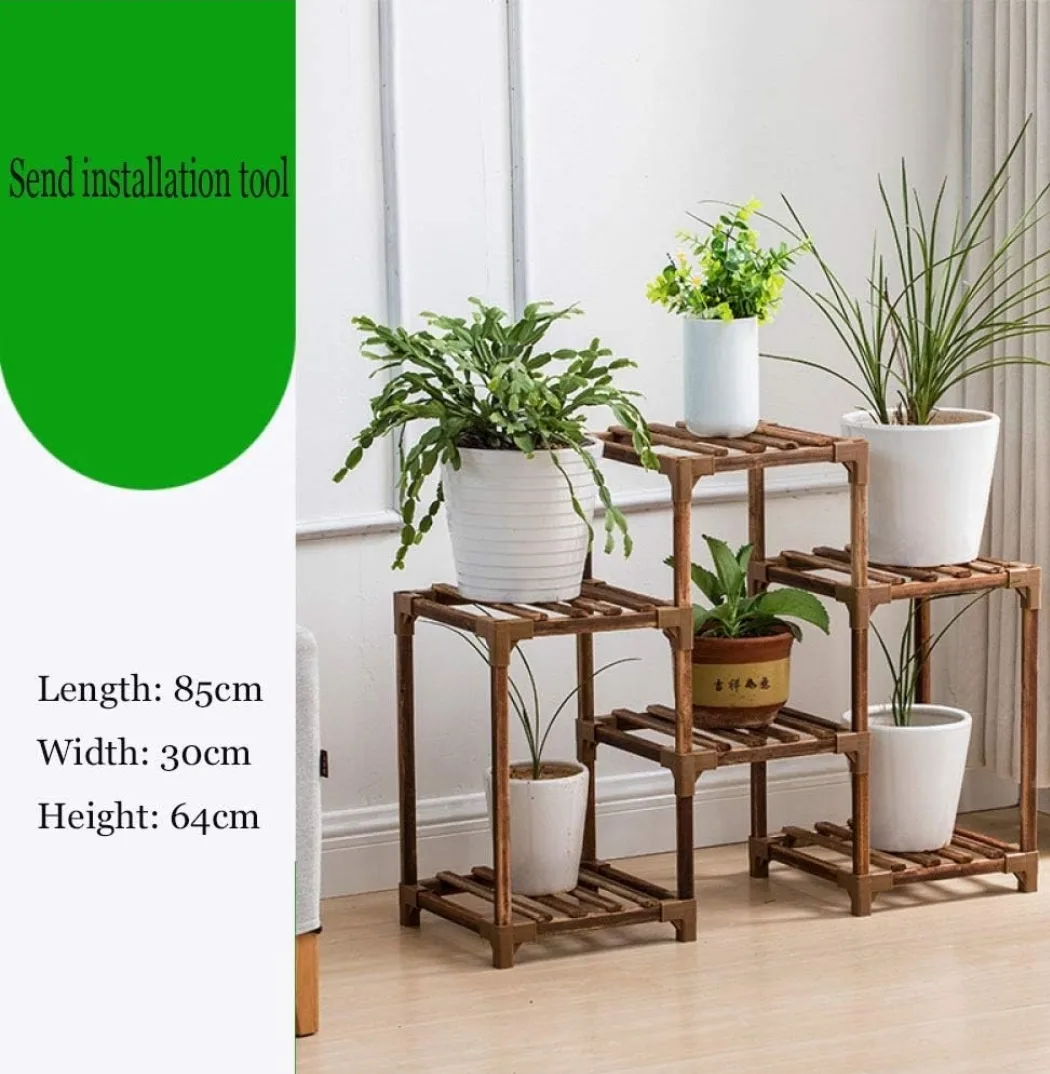 Wooden Plant Stand Shelf image indicator(6)