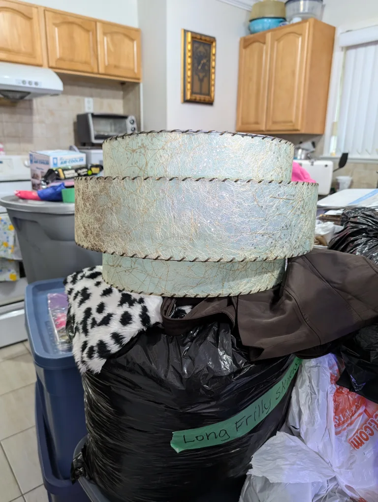 3-Tier Fibreglass Vintage Modern Light Fixture Shades image indicator(3)