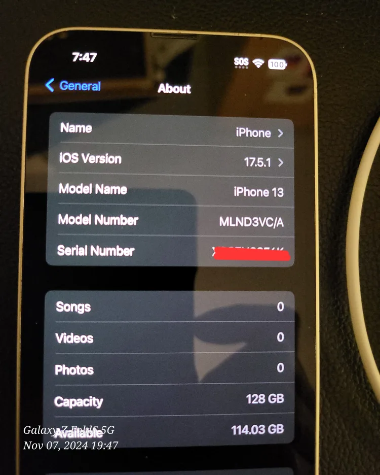 Iphone 13  ,White , 128Gb, unlocked  (***READ ADS***) image indicator(7)