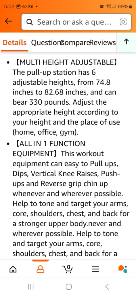 BangTong&Li Power Tower Pull Up Bar Dip Station - photo 3