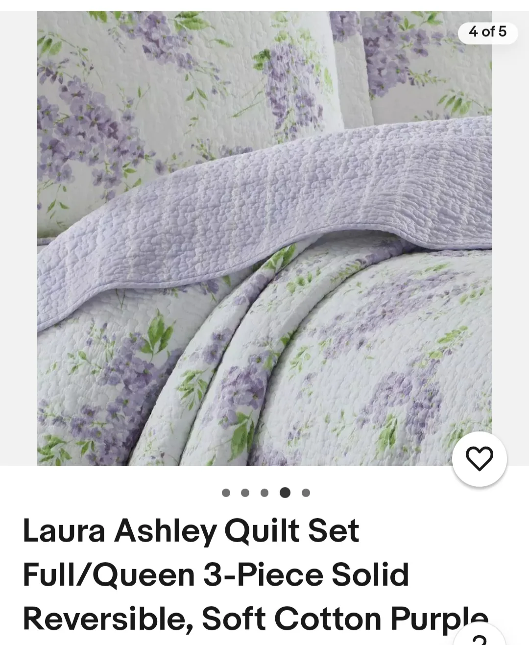 Laura Ashley Full/Queen Quilt Set image indicator(8)