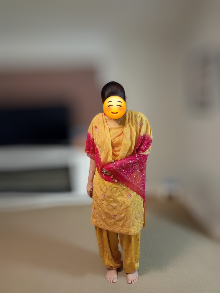 Yellow Salwar Kameez Suit/ punjabi/ Pakistani Suit/ party wear - photo 4