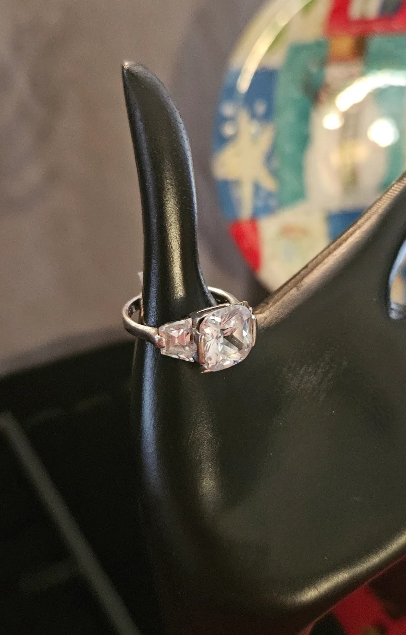 Vintage Sterling Silver Engagement Ring 💍 image indicator(8)