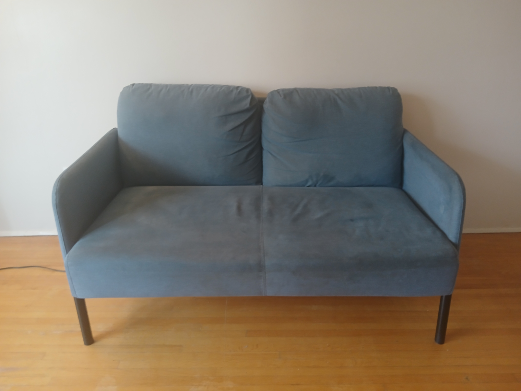 Sofa for 2 persons with maching cover - photo 4