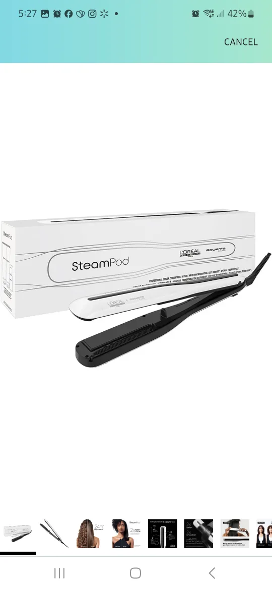 L'Oreal  SteamPod 3 Hair Straightener image indicator(3)