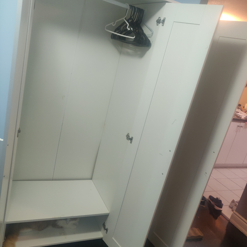 White Wardrobe with Mirror - IKEA - photo 3