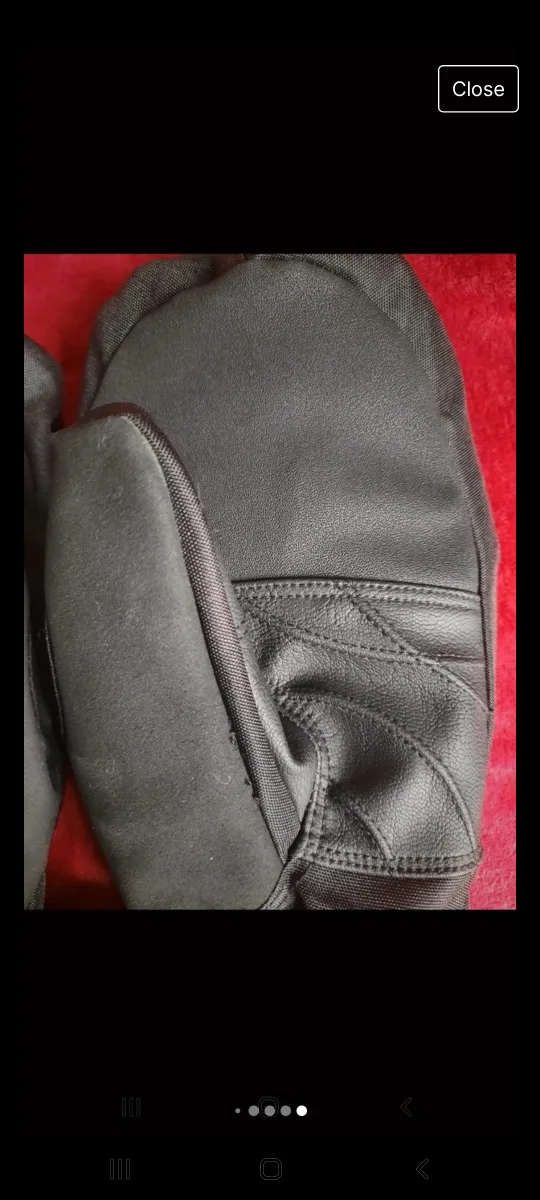 Gordini Black Ski Mittens Size M image indicator(6)