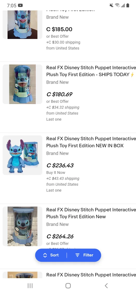Real FX Disney Stitch Puppet (1st Edition) image indicator(5)