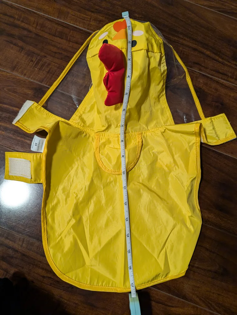 Yellow Chick Raincoat for Small Dog thumbnail