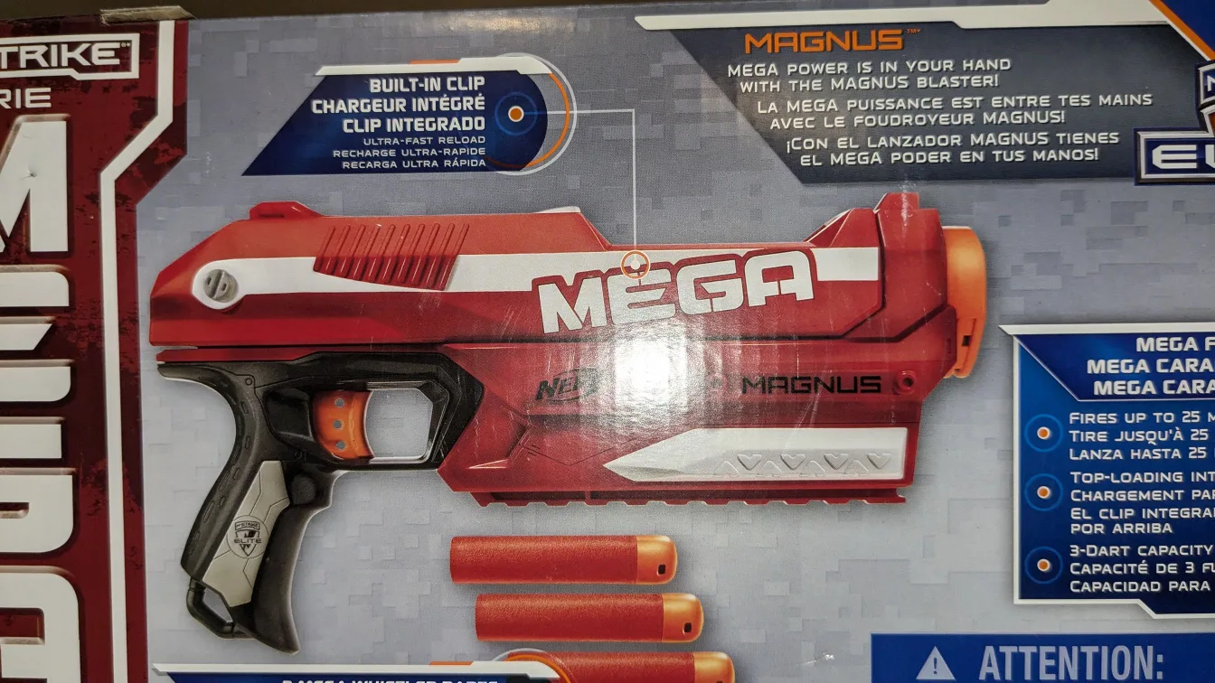 Nerf N-Strike Elite Mega Magnus Blaster - NIB - NRFB 🥕 image indicator(4)