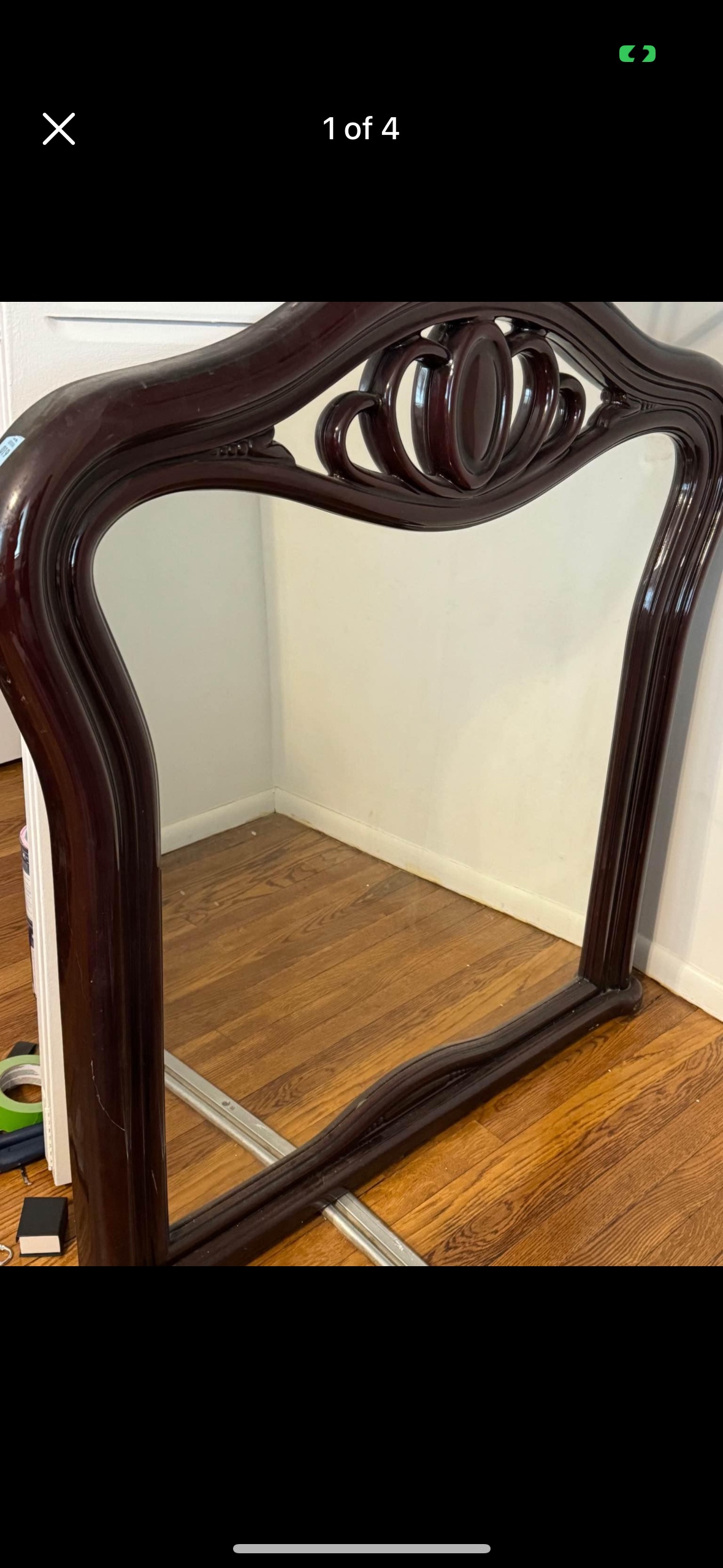 Large Mirror Gorgeous Design red mahogany