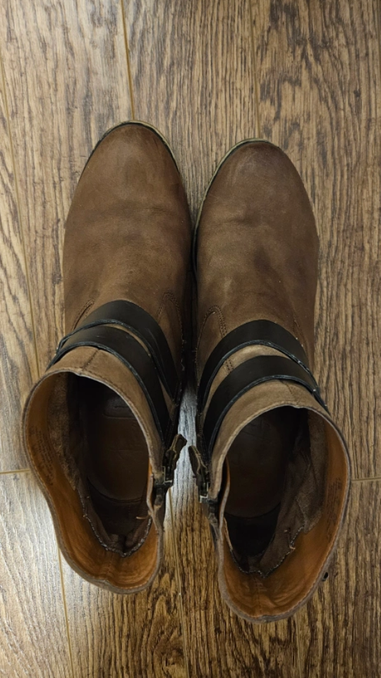 Franco Sarto Brown Ankle Boots with Buckle - photo 5