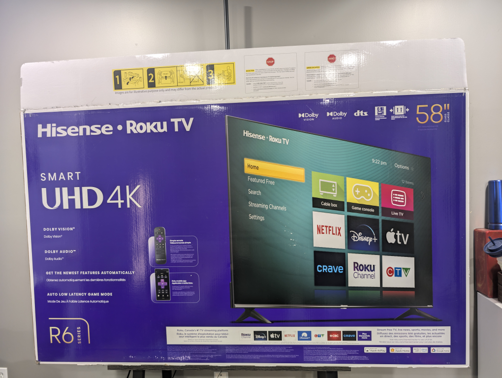 Hisense 58 inch Roku TV with best buy warranty till JUNE 2025 - photo 2