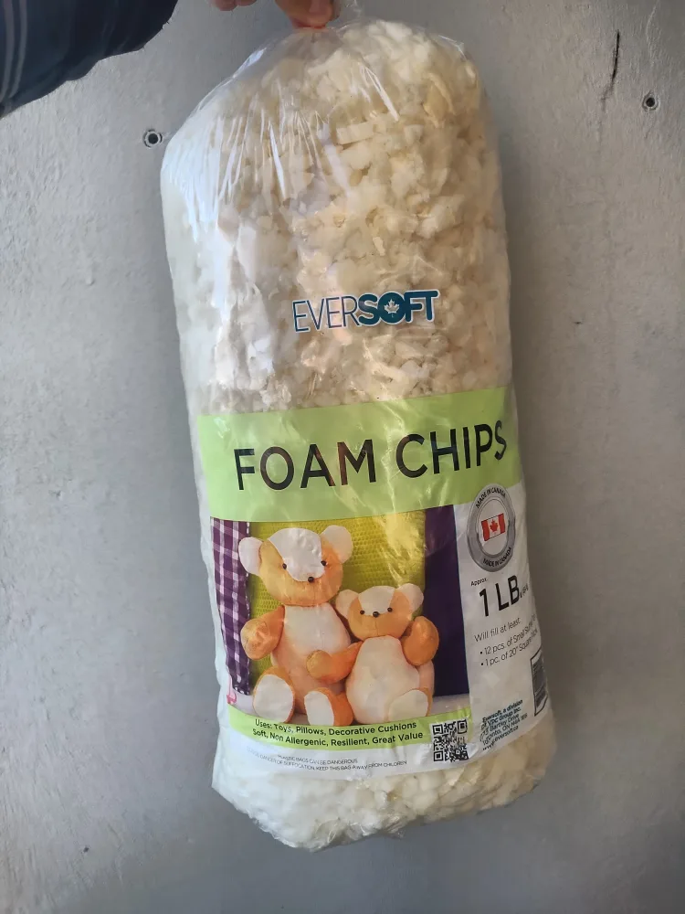 1 LB Bag of Eversoft Foam Chips thumbnail