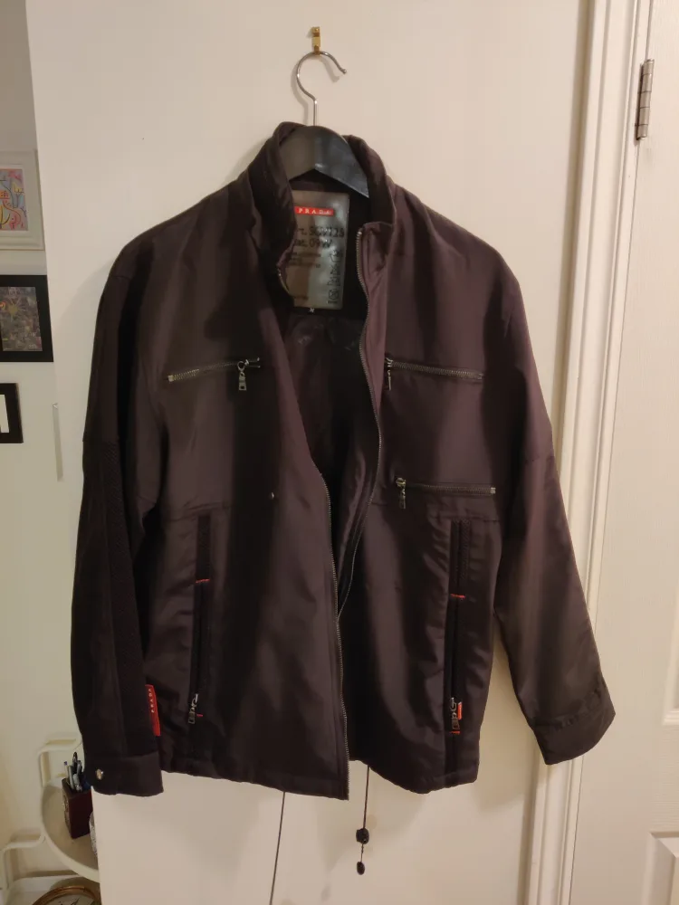 Prada Men's Black Jacket Size M thumbnail
