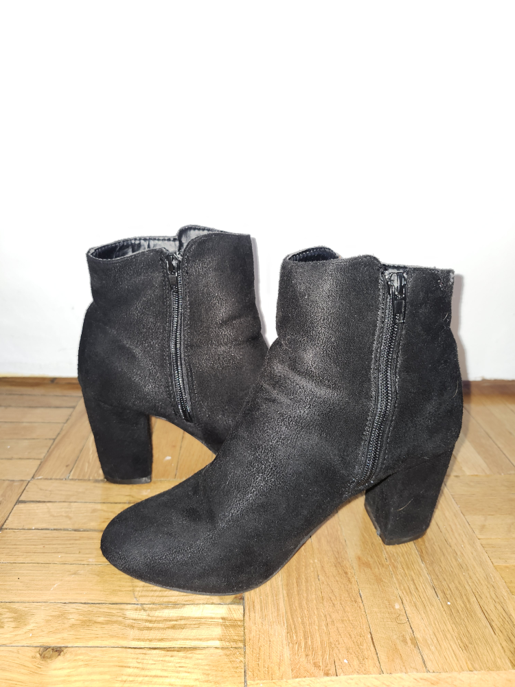 Black Suede Booties - photo 4