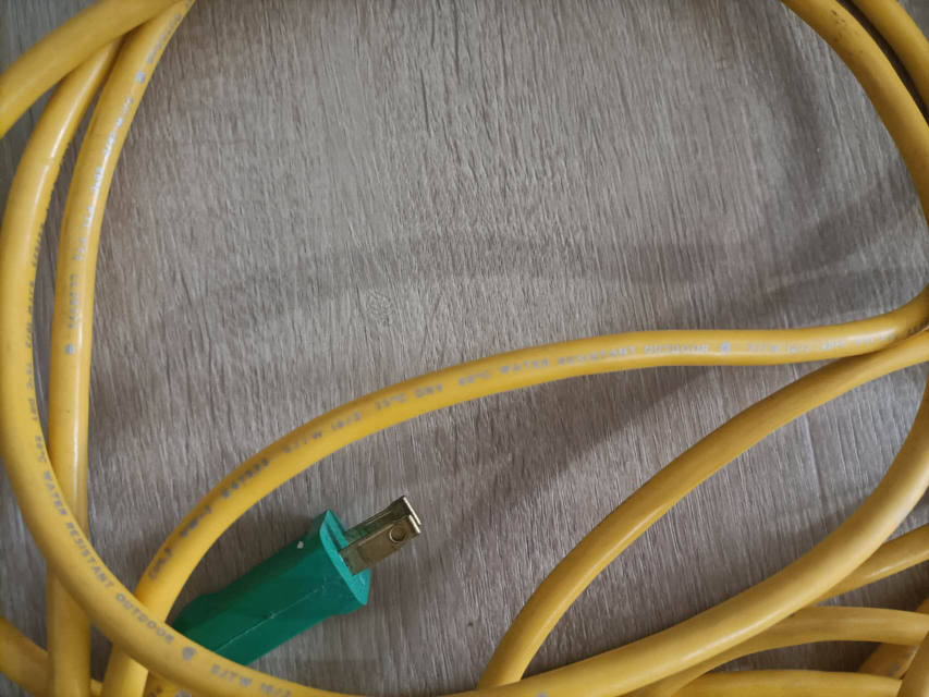 Yellow Green Outdoor/Indoor Extension Cord - photo 3