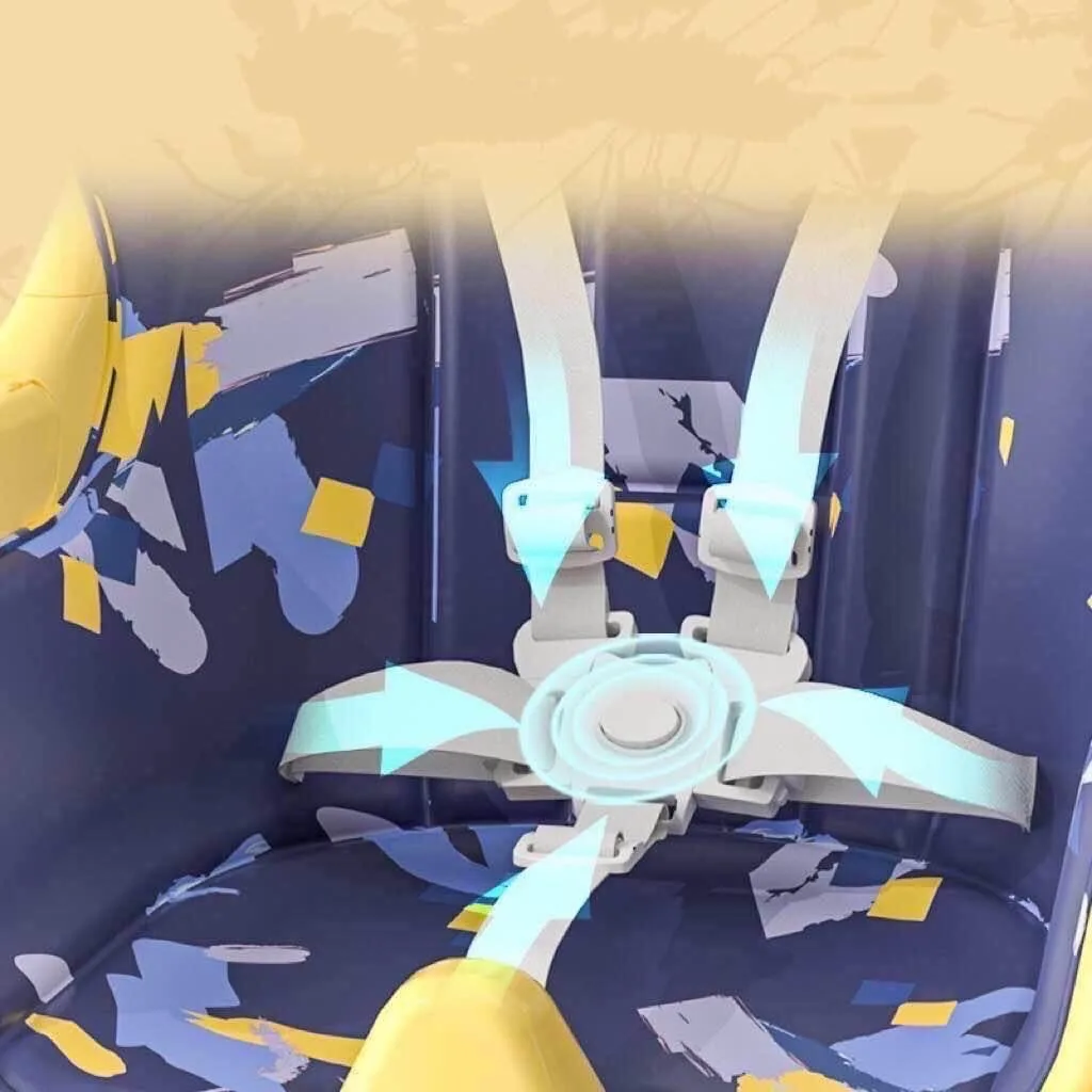 Baby High Chair with Adjustable Height and Tray image indicator(4)