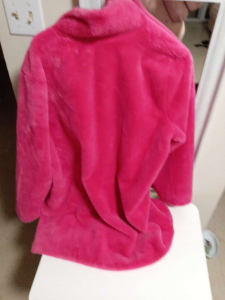 Hot Pink Faux fur coat - photo 3