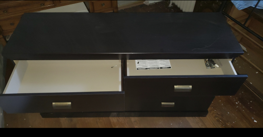 Dark Brown 6 Drawer Dresser - photo 2