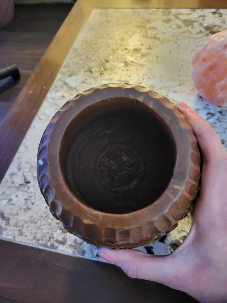 Vintage Hand Carved Wooden jar 🥕 image indicator(2)