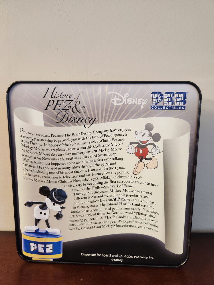 Limited Edition Mickey Mouse 80th Anniversary PEZ Dispenser Set - photo 2