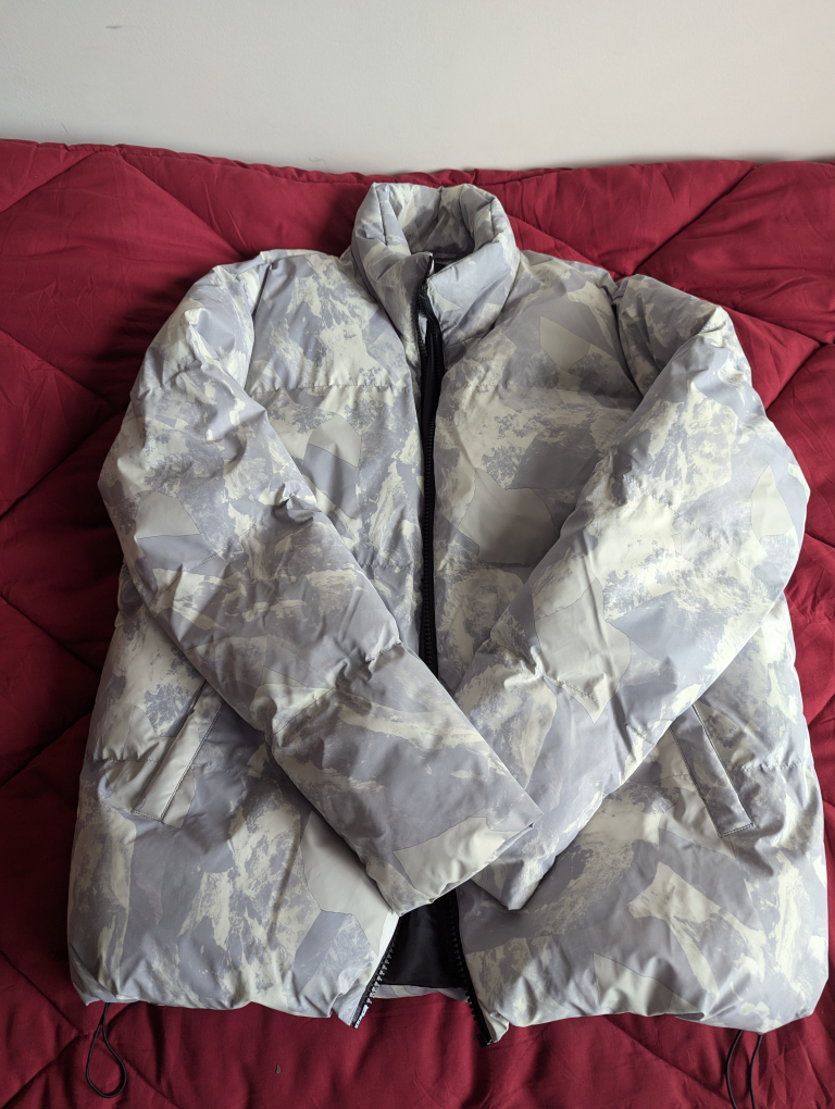 BoohooMAN Reflective Mountain Camo Puffer Jacket - photo 3