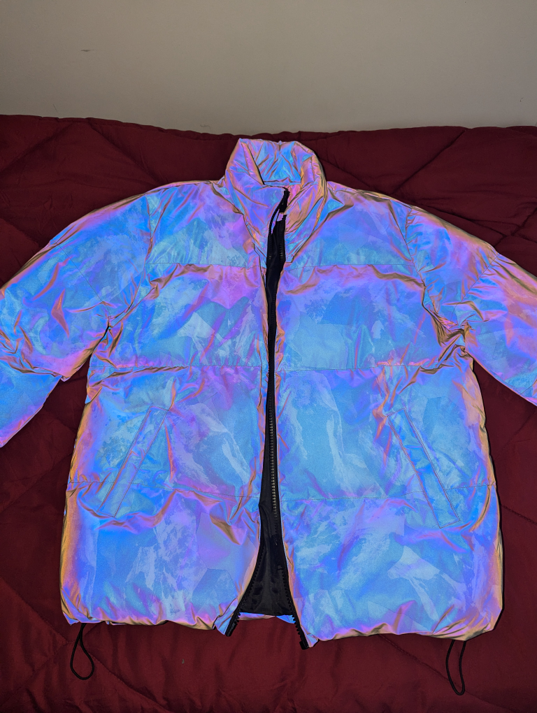 BoohooMAN Reflective Mountain Camo Puffer Jacket - photo 2
