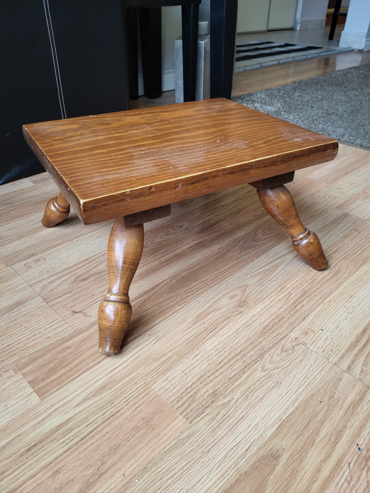 Vintage Wooden Stool - photo 2