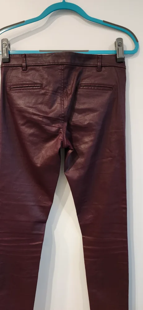 Massimo Dutti Skinny fit leather pants size 4 image indicator(2)