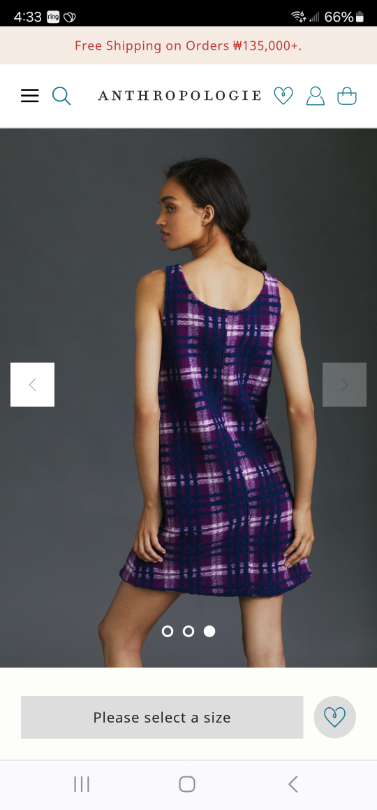 NWT Anthropologie Plaid Jumper Dress - photo 3