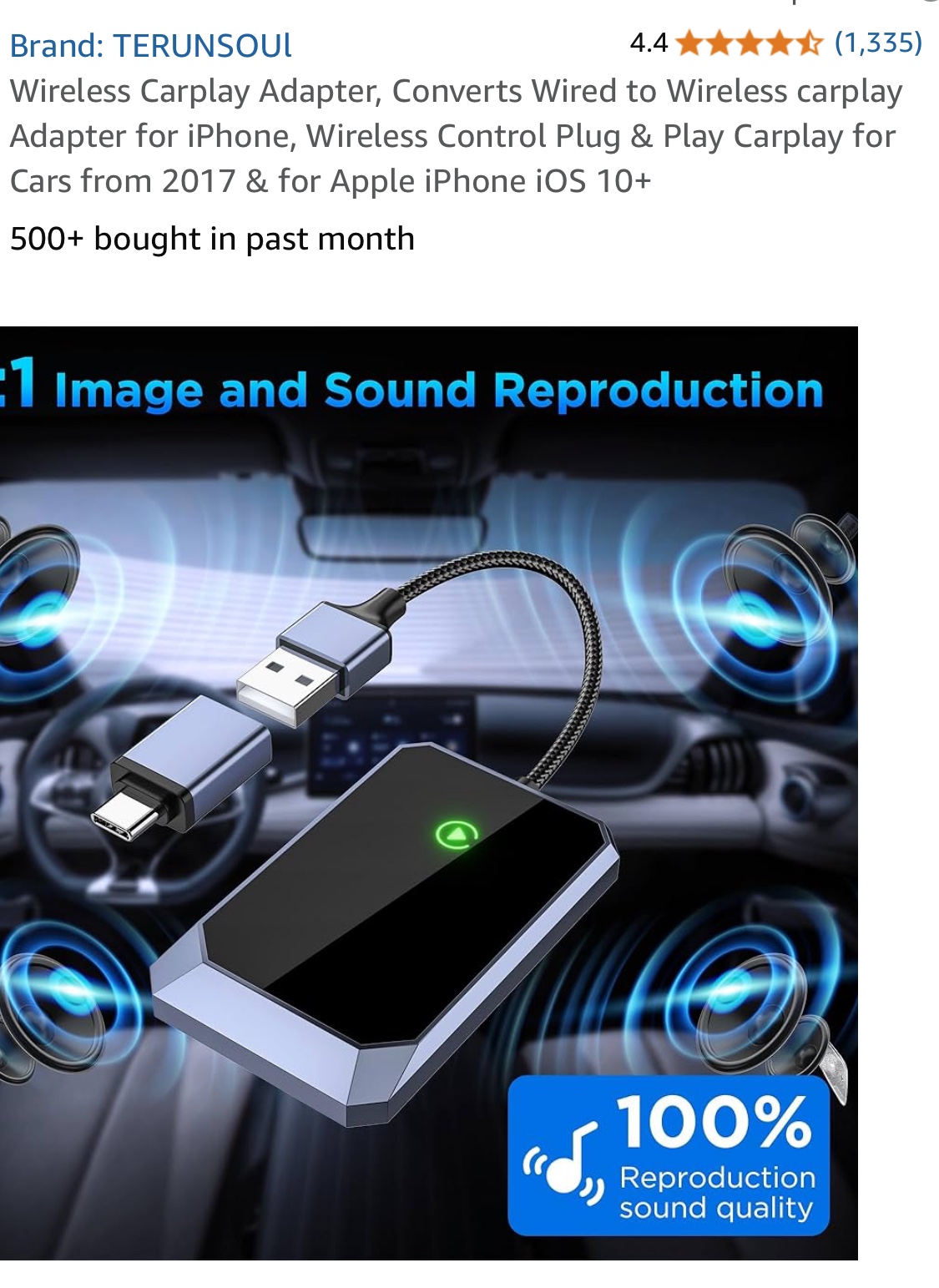 Wireless Carplay Adapter for iPhone
