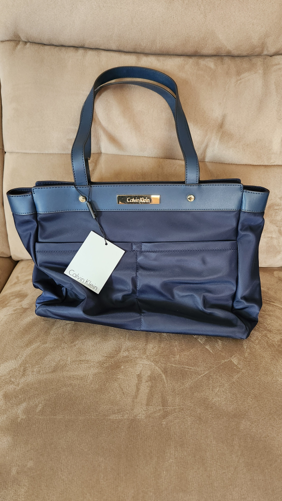 Calvin Klein Blue Tote Bag
