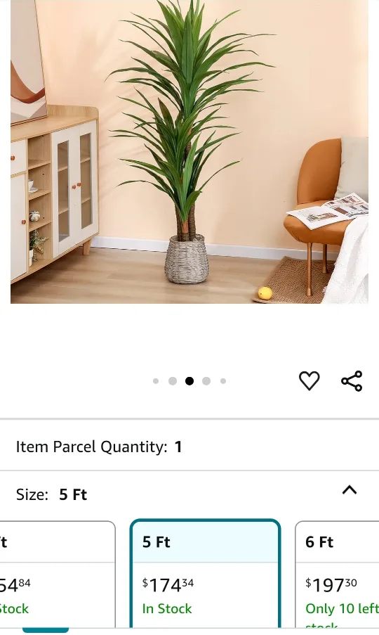 5ft Artificial Dracaena Plant image indicator(6)