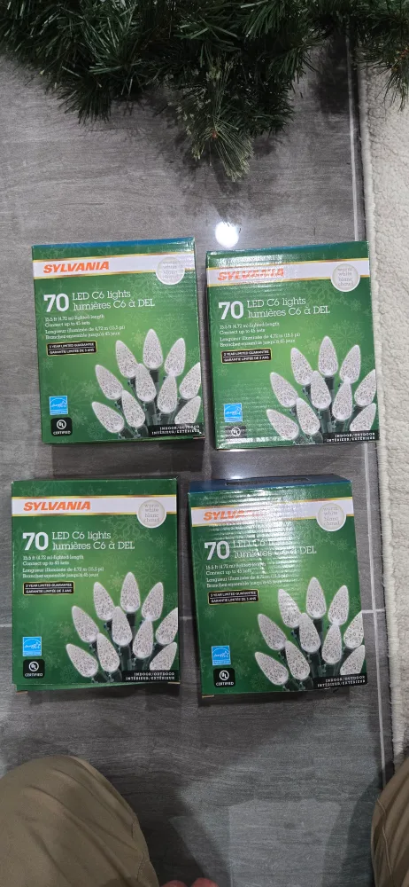 Sylvania LED C6 Christmas Lights (70 Lights Each) thumbnail