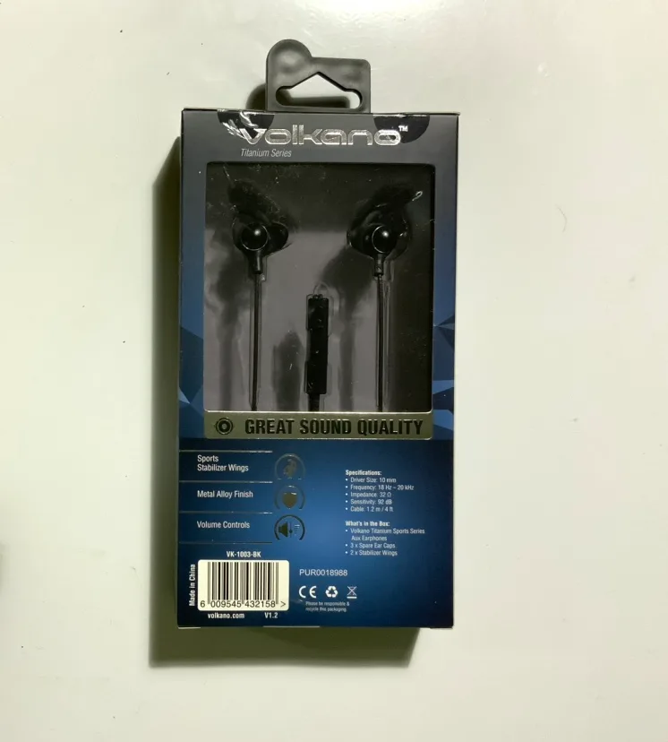 Volkano Sports Headphones Titanium Series image indicator(2)