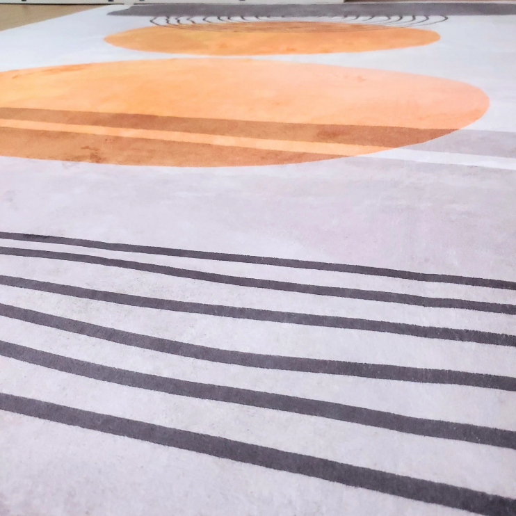 Abstract Sunset Area Rug for a Large Space - photo 3