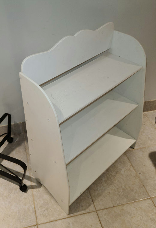White 3-shelf Storage Unit for shoes - photo 2