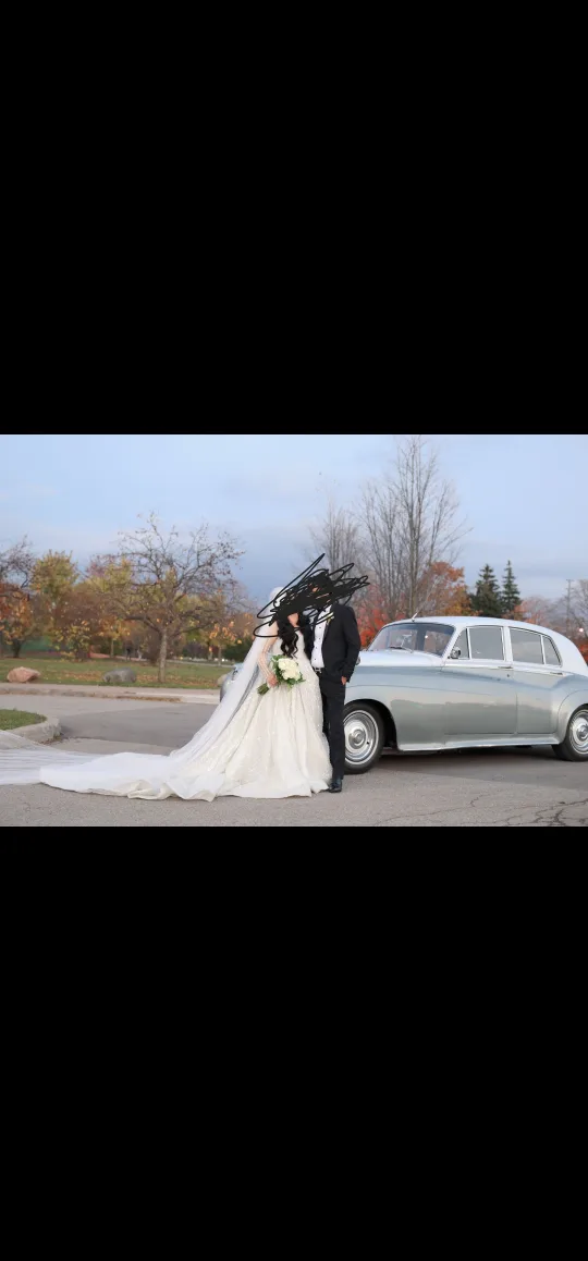 Stunning beaded wedding dress thumbnail